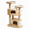 Tiragraffi in Legno e Tessuto Beige con Sisal