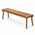 Panca in legno di teak rettangolare 175x35x45 cm